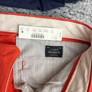 Orange J. Crew urban slim chino pants size 32x32